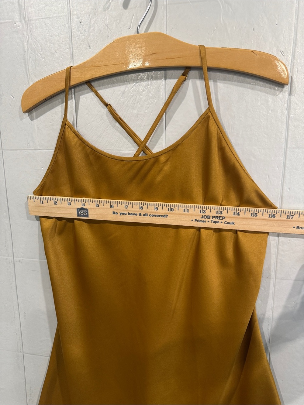 Victoria's Secret Collection  Satin High-Low Slip Chemise in Mustard Gold - Picture 4 of 6